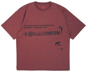 ANACHRONORM アナクロノーム × ILA. STENCIL SERVICE 守矢努【特注品 STANDARD CREW NECK S/S T-S Lサイズ】 ステンシル ポケット Tシャツ