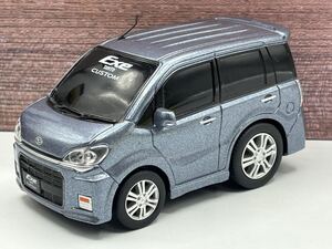 即決有★プルバックカー ダイハツ DAIHATSU タント エグゼ カスタム TANTO CUSTOM EXE グレー★ミニカー