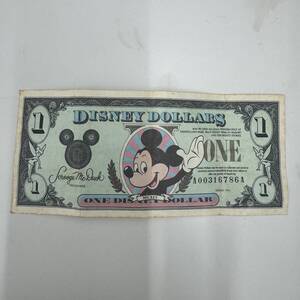 H#7880 ディズニーダラー DISNEY DOLLARS 1ドル札 ウォルト・ディズニー　ミッキー Disney 紙幣　保管品　現状品