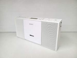 【中古品】 ソニー SONY CDラジオ パーソナルオーディオシステム ZS-E30(W) ホワイト 2017年製 ○YR-16955○