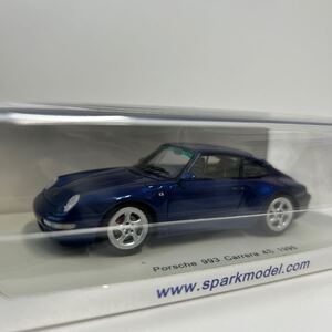 spark model 1/43 Porsche 993 Carrera 4S 1995 スパーク ポルシェ 911 カレラ ブルー ミニカー モデルカー