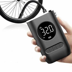 多目的 エアポンプ ポータブル ミニ自走式電動 タイヤポンプ ワイヤレス デジタルディスプレイ 充電ポンプ 自動車 バイク 自転車 ボール等