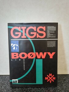 劇レア　GIGS　BOOWY　ライブ　写真集　氷室京介　布袋寅泰　1987年製　当時物