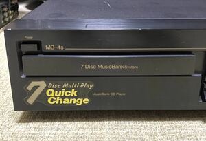 中古 高音質 Nakamichi ナカミチ MB-4s 7連奏 ミュージックバンクCDチェンジャー 動作確認品、8cm CD可能アダプター希少別途出品