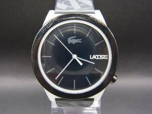 中古腕時計421【LACOSTE】 電池交換済 LC.103.1.47.2818 畜光ベゼル　黒文字盤