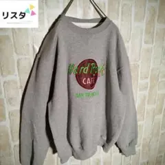 【希少☆サンフランシスコ】ハードロックカフェ　スウェット　グレー　Ｍ〜Ｌ