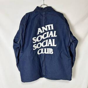 デッドストック USA製 Dickies ASSC DENIME CHORE COAT 3494NB ディッキーズ アンチソーシャル デニム チョア コート カバーオール XL