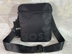 ヒューゴ・ボス HUGOBOSS 未使用 ショルダーバッグ ブラック 斜めかけ