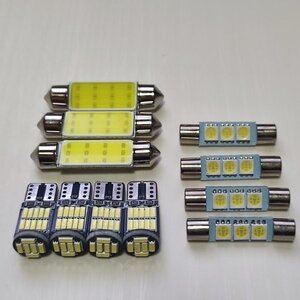 ボルボ MB V50 前期 超爆光! T10 LED ルームランプ 11個セット キャンセラー内蔵 ホワイト VOLVO /26/f3/t42