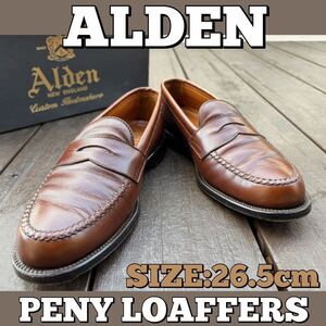 ALDEN/オールデン/コインローファー/8.5/26.5/茶/ペニー/アローズ