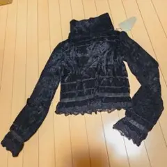 新品★シースルー切り替えニット