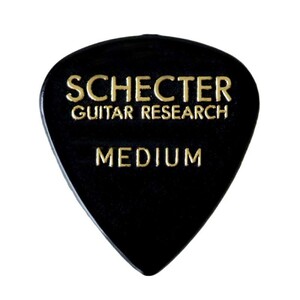 ギターピック 50枚 セット シェクター ミディアム ティアドロップ型 SPT-MN10 BK MEDIUM ナイロン SCHECTER