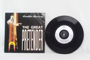 FREDDIE MERCURY THE GREAT PRETENDER UK版 EP R6151 7", 45 RPM, Single, Silver Injection Labels