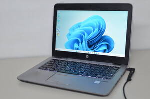 中古訳ありノートパソコン HP Elitebook 820 G3 Windows11 爆速SSD256GB core i5-6300U/メモリ4GB/12.5インチ/無線内蔵/webカメラ搭載