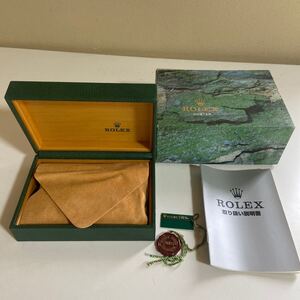 a1850) ROLEX ロレックス OYSTER 空箱 内箱 外箱 グリーン ケースのみ 説明書 腕時計 ボックス OYSTER 時計ケース 