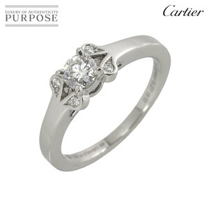 カルティエ Cartier バレリーナ ダイヤ 0.27ct E/VS1/3EX #49 リング Pt プラチナ 指輪 Ballerine Ring【鑑定書・証明書付き】 90202448