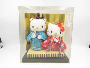 ZA815/未使用 ハローキティ ぬいぐるみ ヒナヌイグルミセットL うれしい ひな祭り オルゴール 2002 HELLO KITTY Sanrio SMILES 保管品