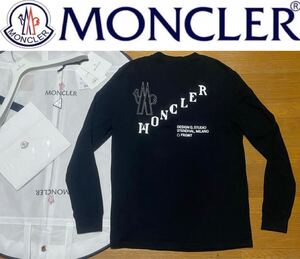 美品★MONCLER 国内正規モンクレール 21AW×FRAGMENT Long Sleeve Maglia TEE×フラグメントコラボ ロングスリーブ 長袖Tシャツ