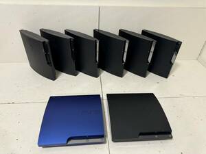 【SONY 薄型 PS3 本体 大量まとめ 8台セット CECH-2500A CECH-2500B CECH-2000B 動作未確認 ジャンク プレステ3】