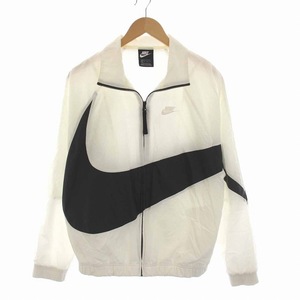 ナイキ NIKE HBR STMT WOVEN JACKET ウーブン ジャケット ナイロン ジップアップ アウター XS 白 ホワイト 黒 AR3133-100 /YM メンズ