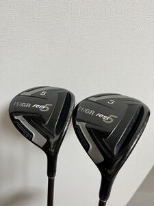 PRGR RS5 3w 5w flexSR 2本セット　傷多数　差し戻し　カバー付　中古　