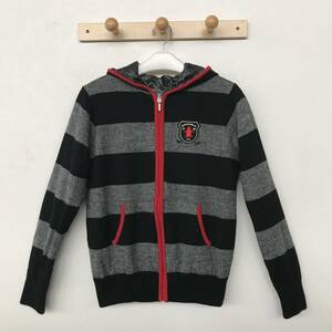 Munsingwear マンシングウエア レディース フルジップ ナイロン×ニット 防寒リバーシブルパーカー ワッペン付き 美品 size L