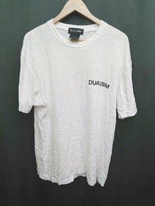 ◇ DUALISM デュアリズム クルーネック ロゴプリント 半袖 tシャツ カットソー サイズX-LARGE オフホワイト系 レディース P