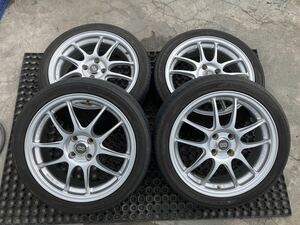 ENKEI PF01 205/45R17 6.5J +48 PCD100 アルミホイール４本セット