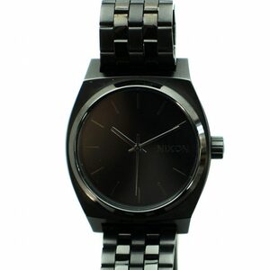 ニクソン NIXON タイムテラー Time Teller 腕時計 ウォッチ クォーツ ロゴ 黒文字盤 黒 ブラック 16J ■GY99 /MQ メンズ レディース