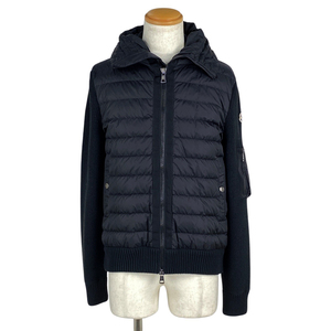 モンクレール MONCLER トリコット ダウンジャケット 防寒 CARDIGAN TRICOT カーディガン ジャケット ブラック メンズ 【中古】