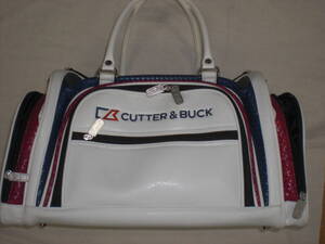 CUTTER & BUCKカッター&バック・白×紺×赤 ボストンバッグ USED 