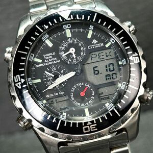 CITIZEN シチズン Promaster プロマスター Navihawk ナビホーク C300-T005381 腕時計 クオーツ アナデジ クロノグラフ メンズ 動作確認済み