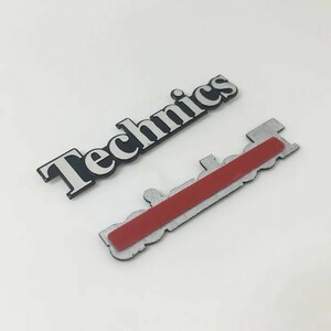 Technics テクニクス アルミ エンブレム プレート シルバー/ブラック do