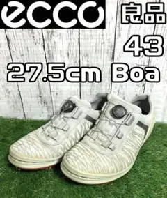 良品 ECCO GOLF エコーゴルフ ゴルフシューズ 27.5cm サイズ43