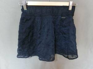 USA購入 Abercrombie＆Fitch レース&フリルミニスカートUS XS 紺