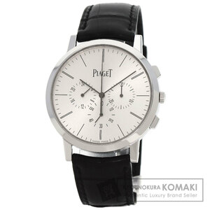 PIAGET ピアジェ G0A41035 アルティプラノ クロノブラフ 腕時計 K18ホワイトゴールド 革 メンズ 中古