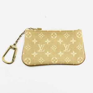 【超美品】LOUIS VUITTON ルイ ヴィトン ポシェット クレ モノグラム ミニ キャンバス コインケース 小銭入 ベージュ系 M92438 ot-0361-sw