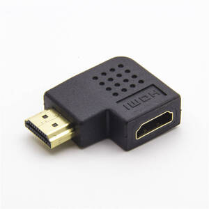 HDMI L型コネクタ HDMIアダプタ HDMIオス-メスアダプタ L型90度+270度オス-メス TVコネクタ 酸化しにくい 効率的で安定した伝送 ;J4100;