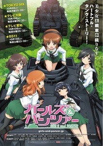 劇場版 ガールズ＆パンツァー ガルパン 絵画風 壁紙ポスター A2版 420×594mm（はがせるシール式）003