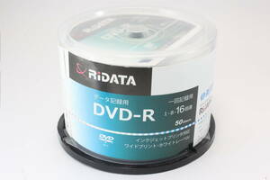 RiTEK ライテック DVD-R 50枚 インクジェットプリンタ対応 ワイドプリント・ホワイトレーベル A-242