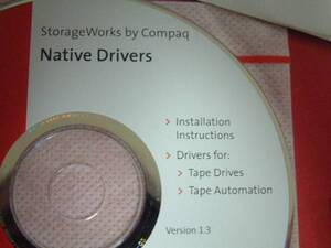 送料最安 \140：CD　COMPAQ：Storage Works by Compaq Native Drivers　Vol1.3