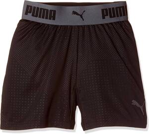 【KCM】Z-puma-517-150★展示品★【PUMA】ジュニア プラクティスパンツ FTBLNXT グラフィックショーツ サッカー　656061-01 ブラック　150