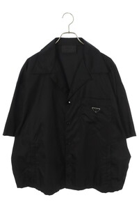 プラダ PRADA SC449 サイズ:XXL Re-Nylon 三角ロゴプレート半袖シャツ 中古 SB01