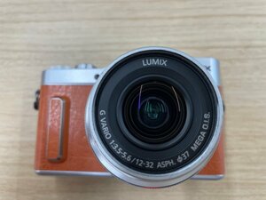 Panasonic LUMIX G ミラーレス一眼 DC-GF10W-D ダブルレンズキット オレンジ ■パナソニック★Joshin(難あり)6876【1円開始・送料無料】