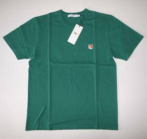 maison kitsune fox head tシャツ green sizeM