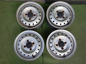 ★SUZUKI純正 12 10/35UJ15★12×3.50B OFF：+45 PCD：100-4H ハブ径:54mm 錆び、傷、汚れ、塗装剥がれあり 4本 