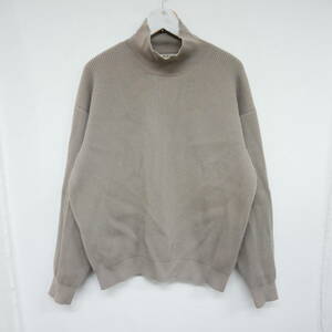 【1円】良好 国内正規 AURALEE オーラリー 20AW SUPER FINE WOOL RIB KNIT TURTLE NECK P/O スーパーファインウール タートルネックニット