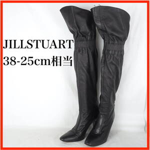 EB8196*JILL STUART*ジルスチュアート*レディースニーハイブーツ*38-25cm相当*黒