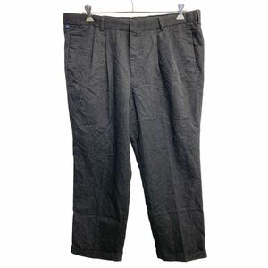 DOCKERS スラックス W42 ドッカーズ タックパンツ ビッグサイズ ダークグレー 古着卸 アメリカ仕入 2408-348