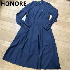 美品　オノレ　HONORE  ワンピース　黒　イノセント　セレモニーにも